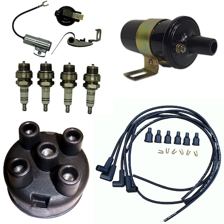 Aic Replacement Parts IGNITION TUNE UP KIT & COIL Fits IH Fits FARMALL 100 130 140 200 230 240 300 330 FARMALLTUNEUP